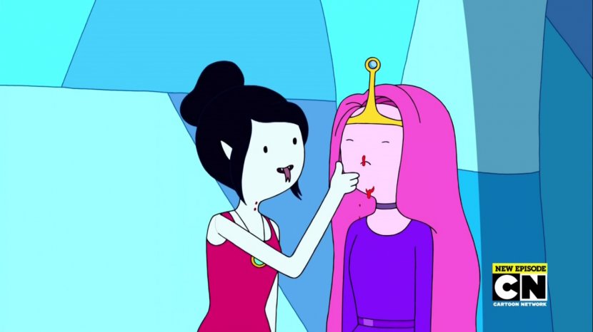 Marceline The Vampire Queen Ice King Princess Bubblegum Broke His Crown Episode - Silhouette - Adventure Time Transparent PNG