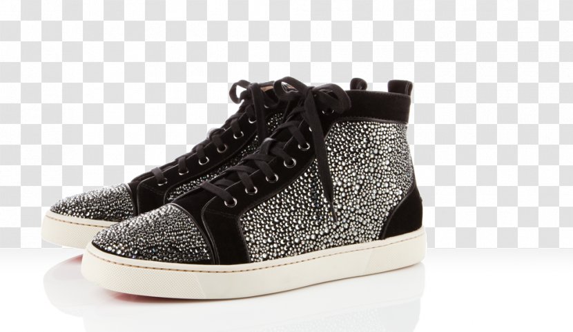 Shoe Footwear Sneakers Sportswear Suede - Black - Louboutin Transparent PNG