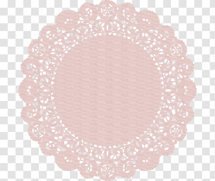 Cloth Napkins Place Mats Doily Clip Art - Pink Transparent PNG