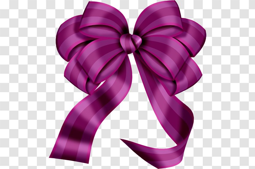 Ribbon Gift Clip Art - Purple - Bow Transparent PNG