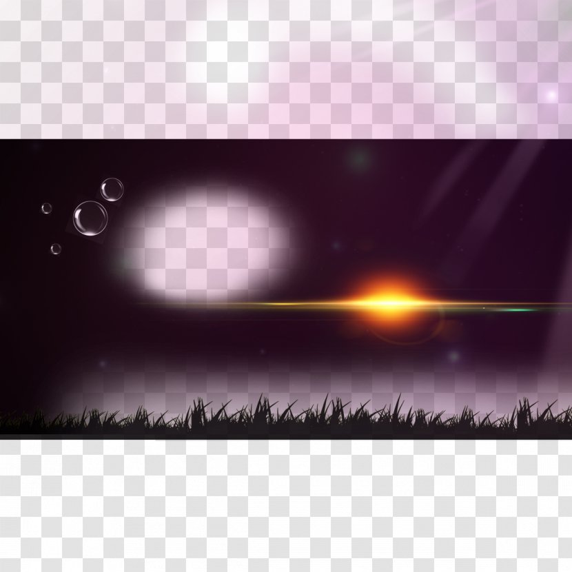 Atmosphere Sky Purple Wallpaper - Night Light Effect Transparent PNG