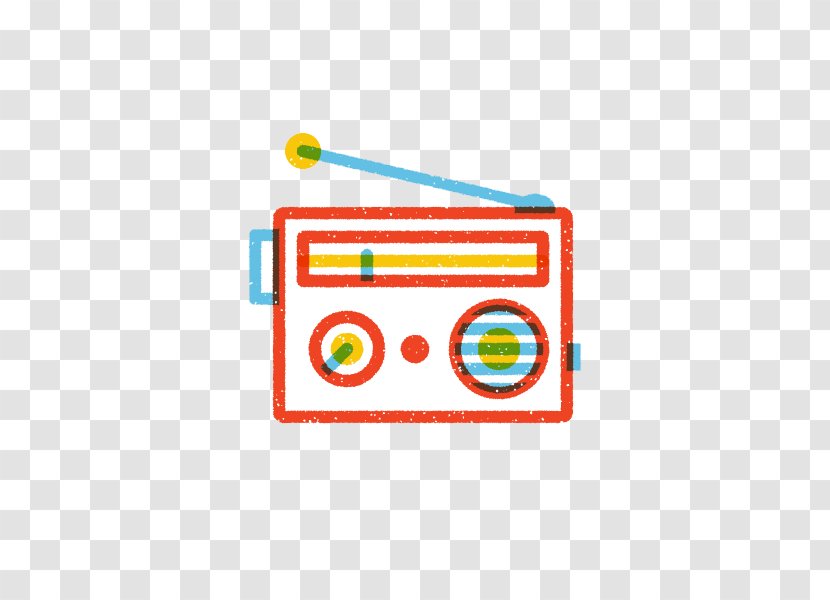 Radio Retro Style Icon Transparent PNG