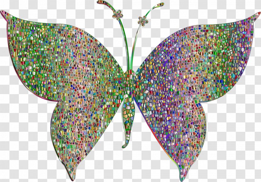 Butterfly Violet Moth Color Clip Art - Wing - Psychedelic Transparent PNG