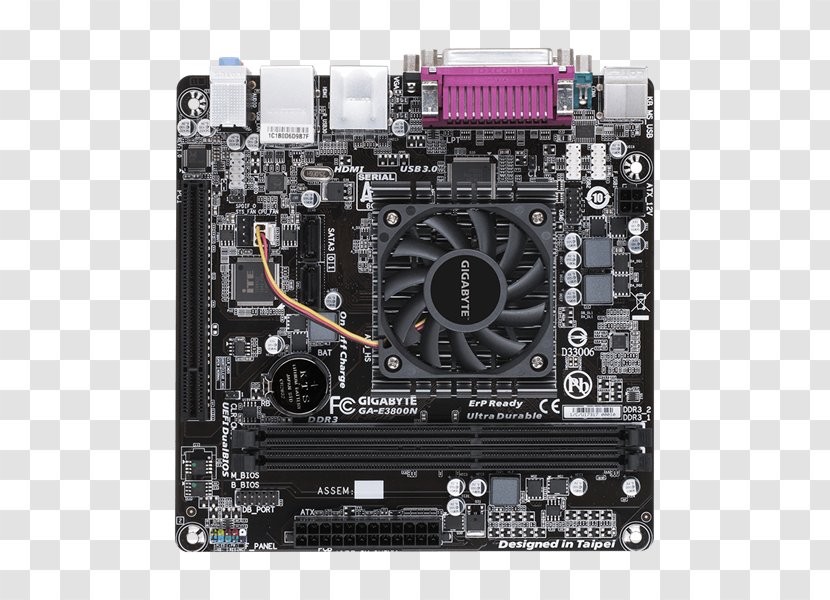 Motherboard Gigabyte Technology Mini-ITX DDR3 SDRAM Central Processing Unit - Computer Cooling - Miniitx Transparent PNG