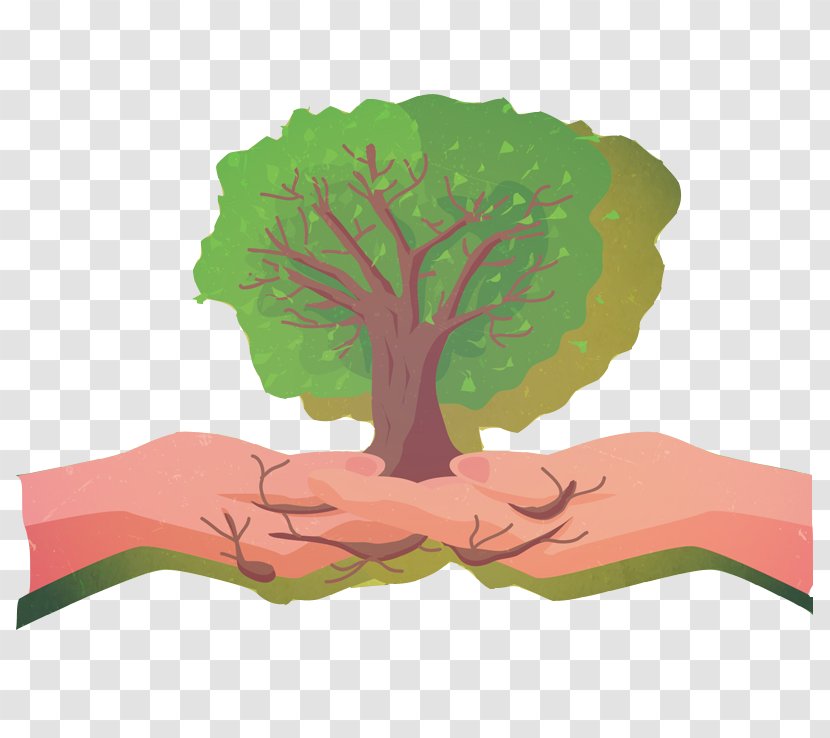 Tree Hand Euclidean Vector - Upper Limb - Of Palm Lifts Transparent PNG