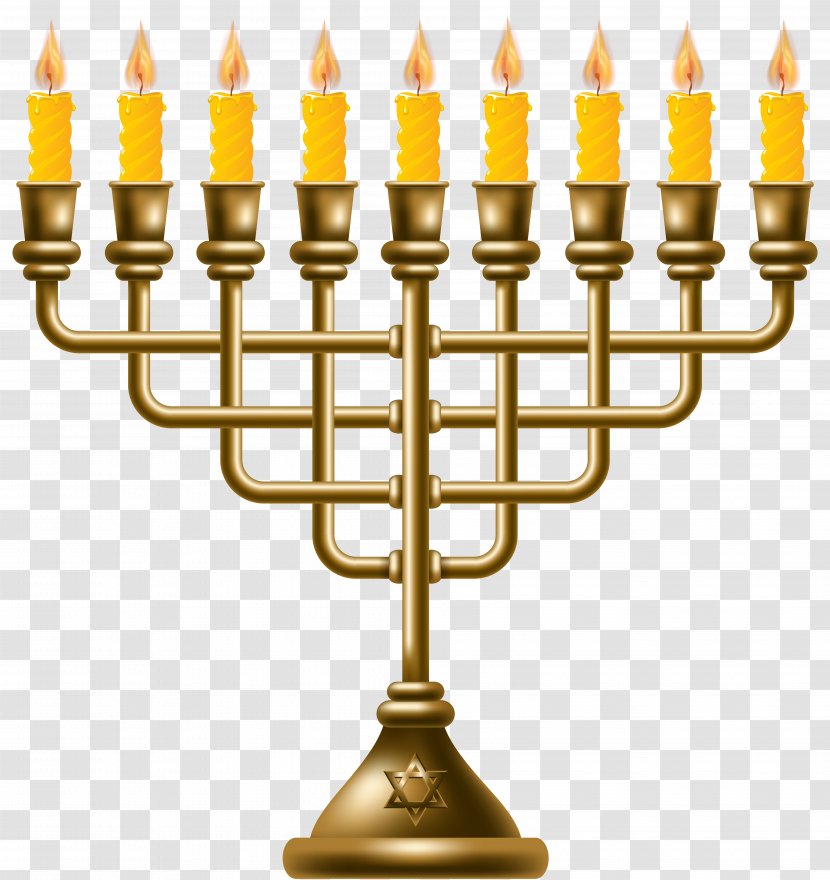 Menorah Hanukkah Clip Art - Lossless Compression - Clipart Transparent PNG