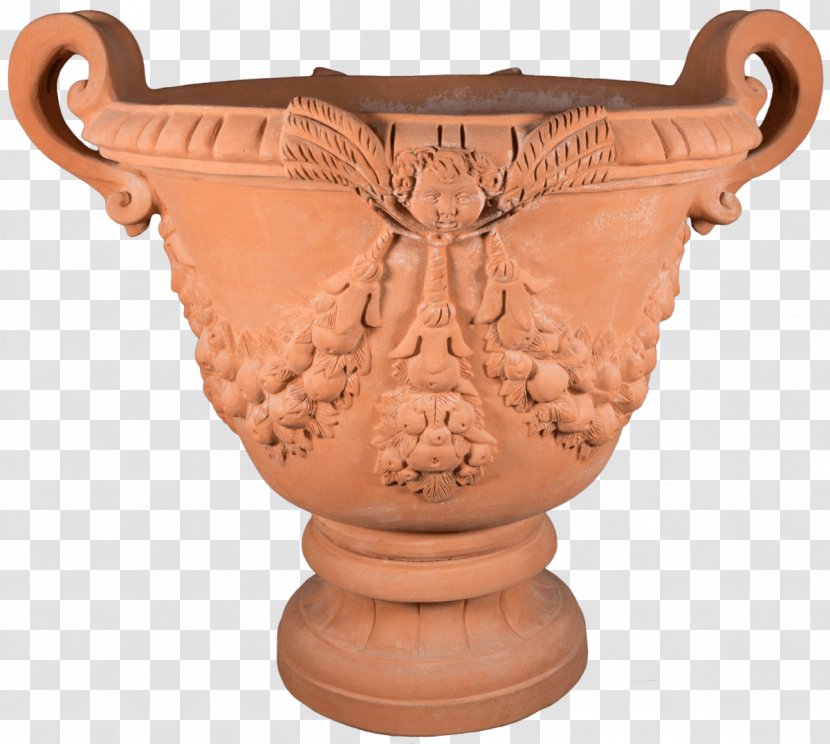 Impruneta Vase Terracotta Ceramic Pottery - Urn - Red Clay Pot Transparent PNG