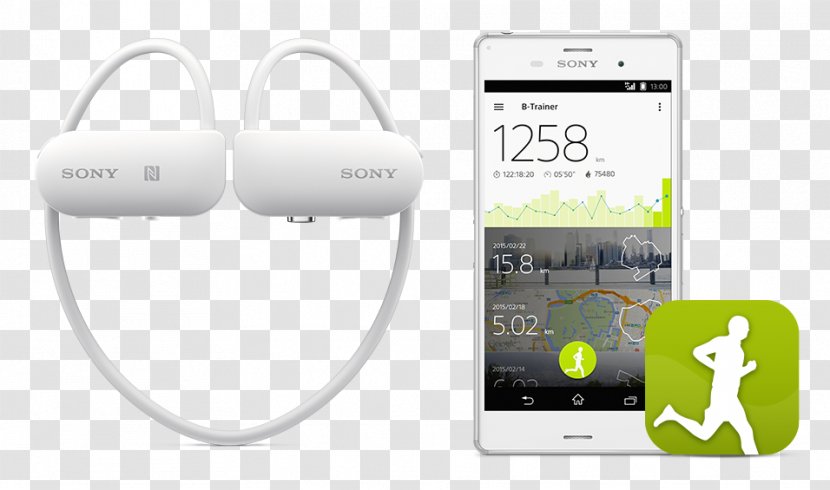 GPS Navigation Systems Sony Headphones MP3 Player Walkman - Smartwatch - Fun Enjoy Transparent PNG