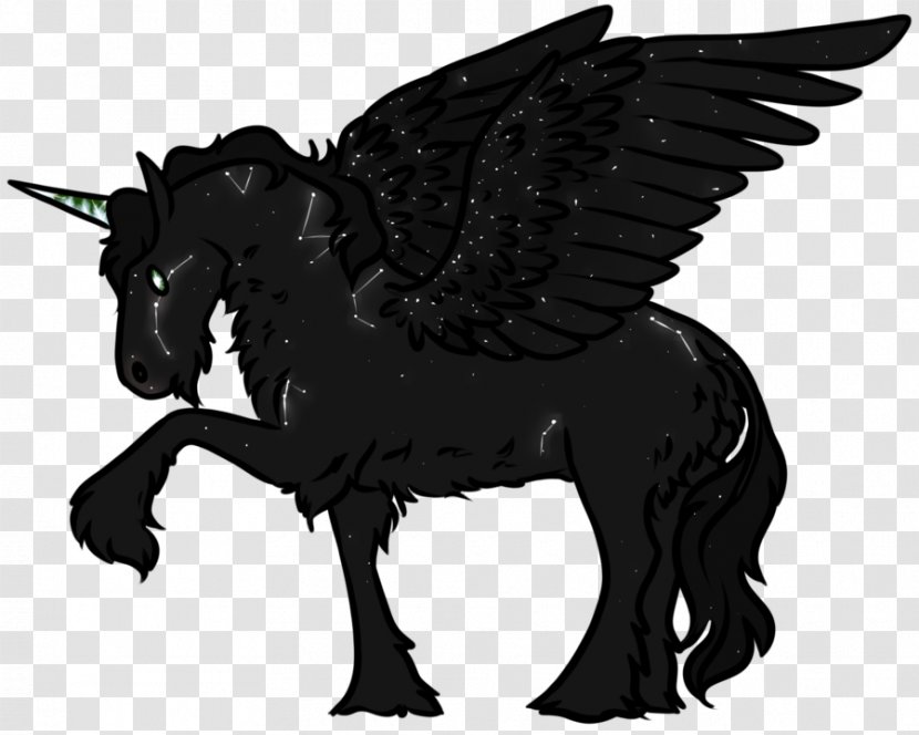 Mustang Legendary Creature Pack Animal Black White - Fictional Character Transparent PNG