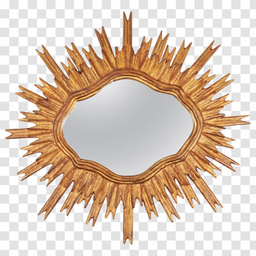 Trent Austin Design Wooden Sunburst Mirror Wall - Picture Frames Transparent PNG