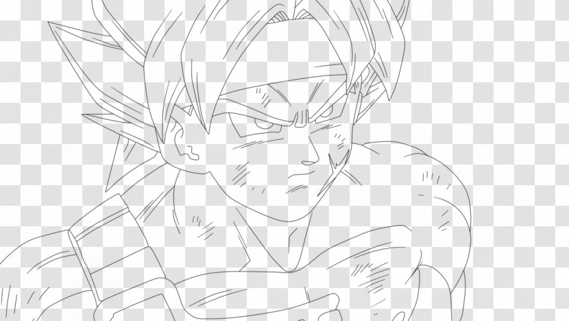 Bardock Goku Gohan Dragon Ball Heroes Line Art - Frame Transparent PNG