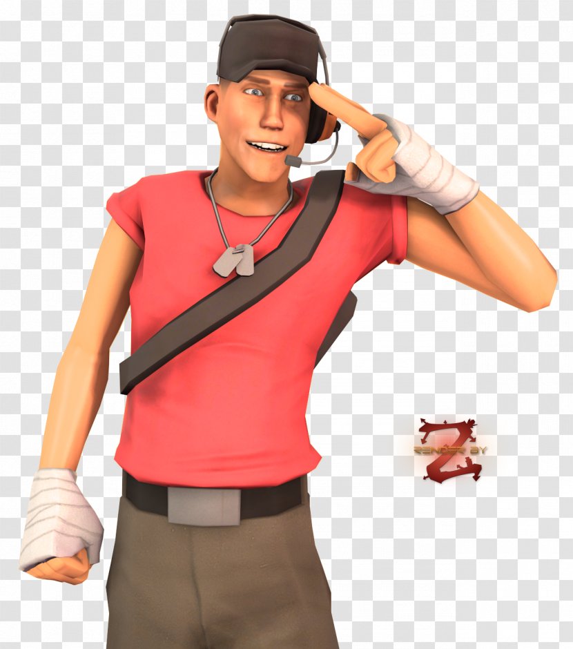 Team Fortress 2 Minecraft Video Game YouTube - Muscle - Scout Transparent PNG