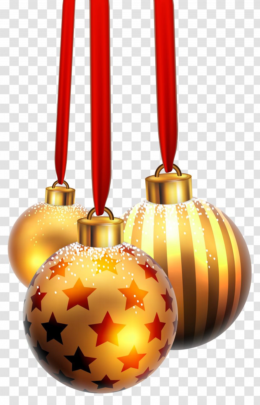 Christmas Ornament Clip Art - Balls With Snow Image Transparent PNG