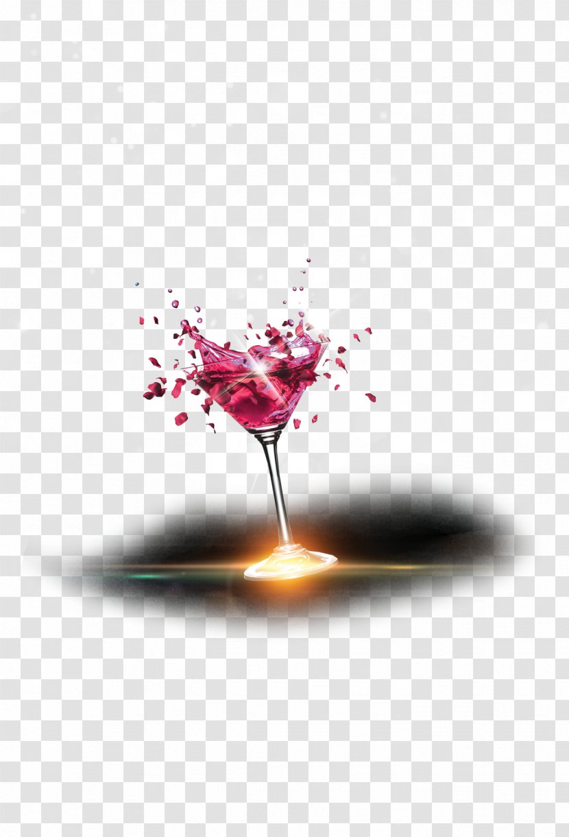 Red Wine Champagne Glass Rosxe9 - Heart Transparent PNG