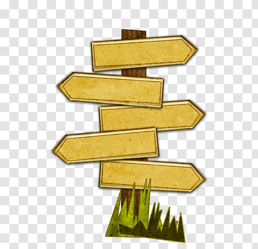 Arrow Traffic Sign - Material - Wooden Road Signs Transparent PNG