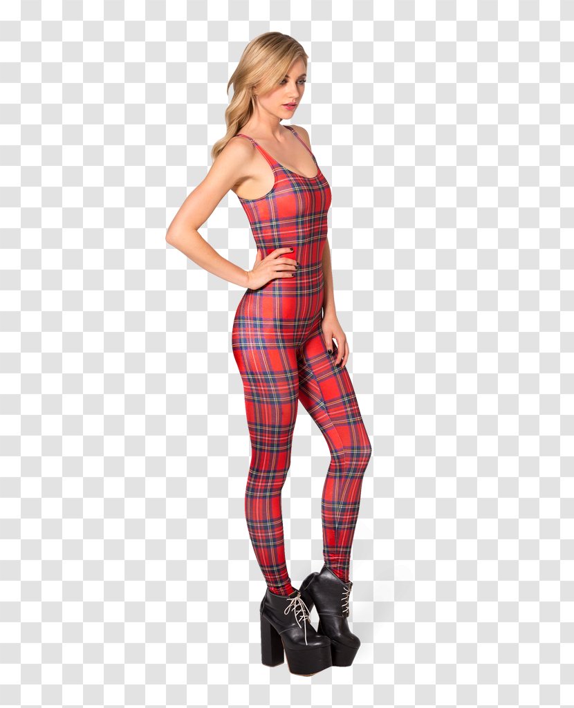 Tartan Catsuit Clothing Leather Jacket Tights - Frame - Red Cat Transparent PNG