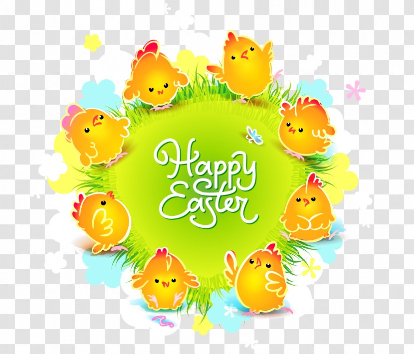 Chicken Euclidean Vector Illustration - Easter Egg - Chicks Transparent PNG