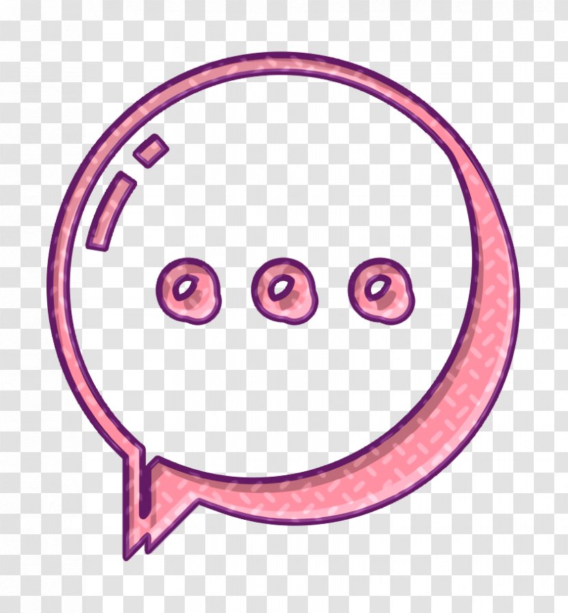 Circle Icon Dot Message - Smile Emoticon Transparent PNG