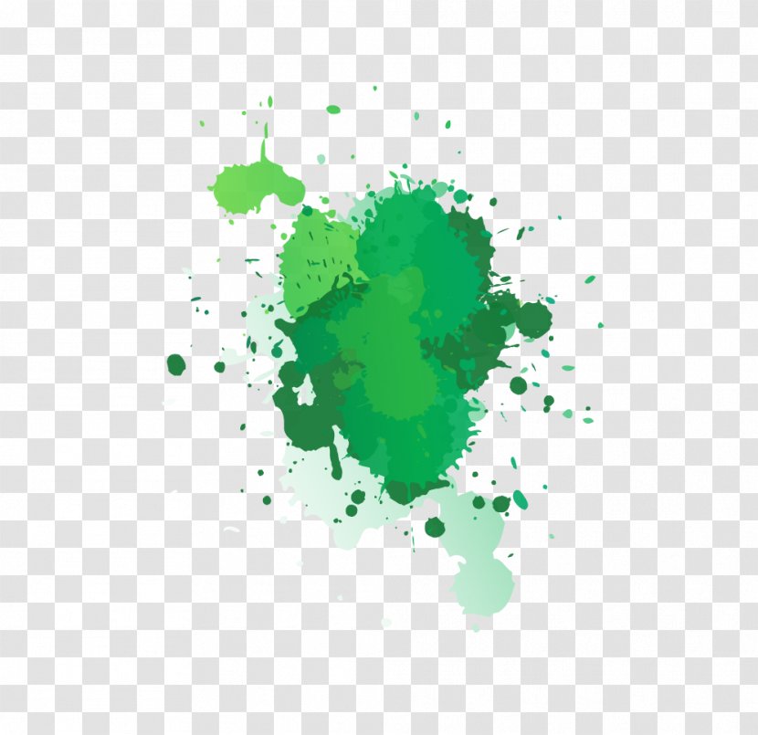 Watercolor Painting Drawing - Paint Green Transparent PNG