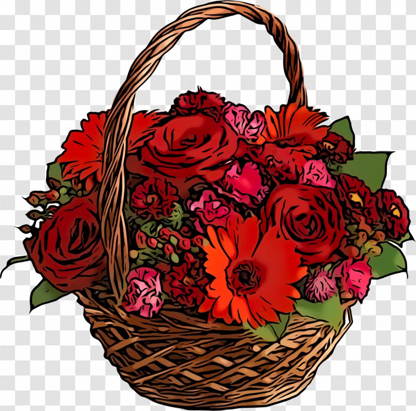 Floral Design - Basket Transparent PNG