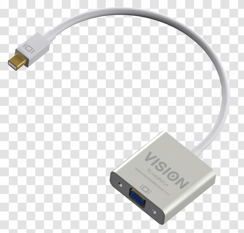 VGA Connector Mini DisplayPort Adapter Electrical Cable - Usb - .vision Transparent PNG
