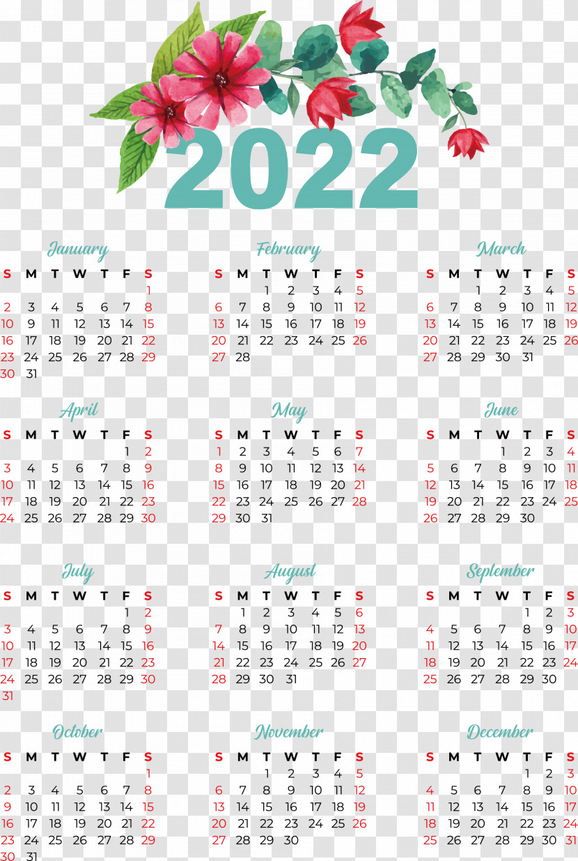 Calendar Calendar Month 2022 Transparent PNG