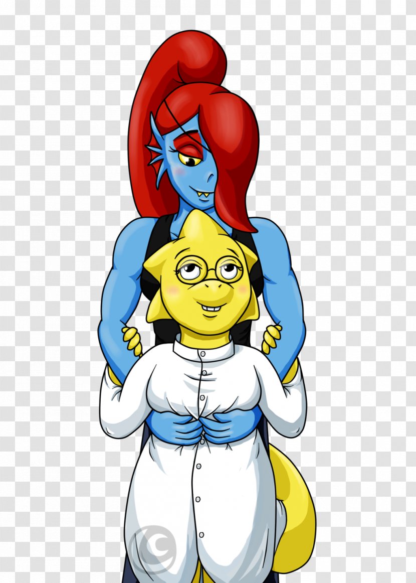 Undyne Cartoon Alphys - Silhouette - Sushi Transparent PNG