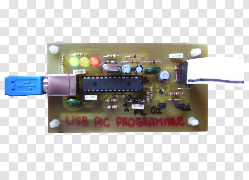 PIC Microcontroller Hardware Programmer Electronic Circuit Diagram - Usb - USB Transparent PNG