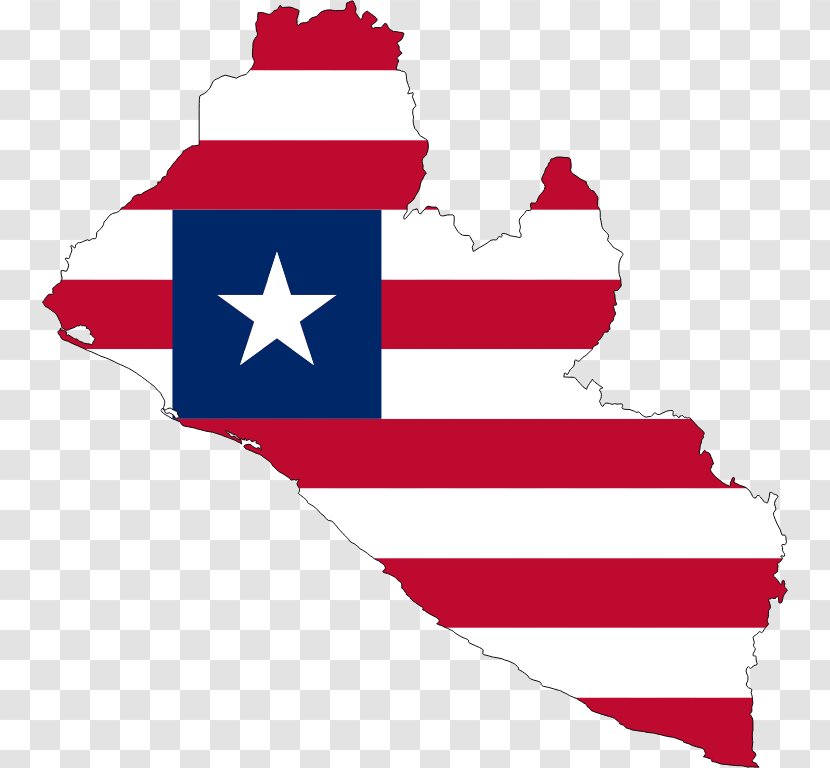 Flag Of Liberia Map Collection Clip Art - Stroke Transparent PNG