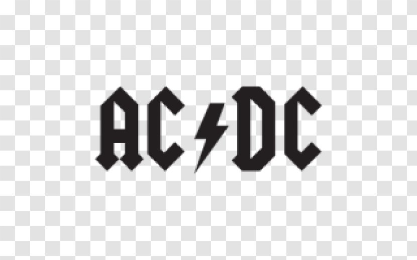 Logo AC/DC Silhouette Design Musical Ensemble Transparent PNG