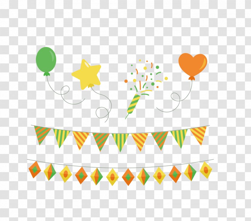 Festival Template Clip Art - Heart - Nice Festive Party Transparent PNG