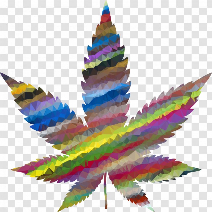 Clip Art Medical Cannabis Drug Image - Feather - Leaf Drawing Geometric Transparent PNG