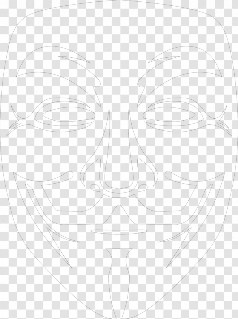 Gratis Headgear Mask - Line Art - Incredibles Template Transparent PNG