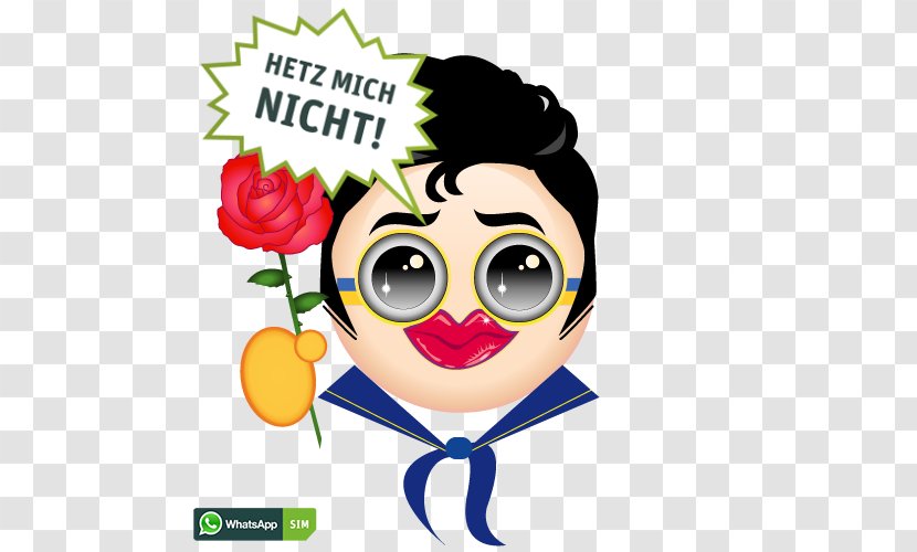 Smiley Emoticon Online Chat Clip Art Emoji - Flower - Elvis Cool Faces Transparent PNG