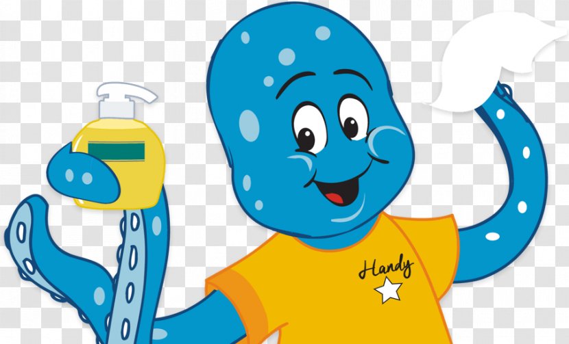 Hand Washing Health Hygiene - Octopus - Germs Transparent PNG