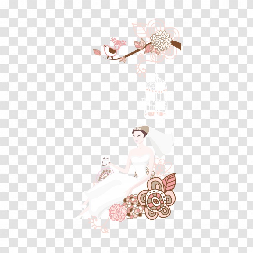 Wedding Invitation Cake Bridegroom - Greeting Card - Flower Tree Bride Transparent PNG