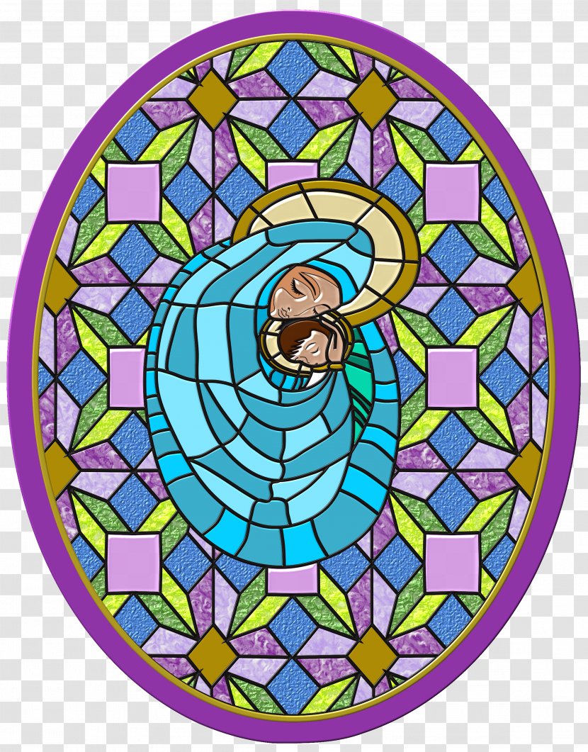 Stained Glass Window Our Lady Of Guadalupe Art - Drawing - Maria Transparent PNG