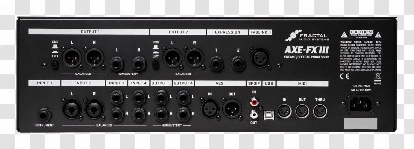 Fractal Audio Axe-FX Effects Processors & Pedals Guitar Amplifier - Preamplifier Transparent PNG