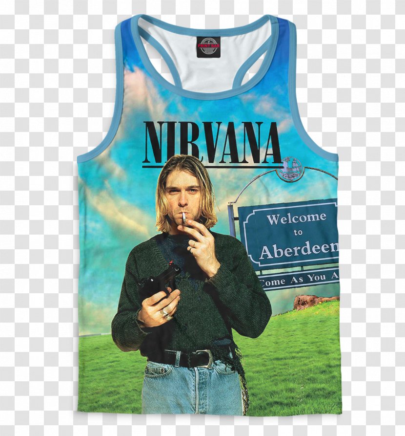 T-shirt Sleeveless Shirt Outerwear Autograph - Sleeve - Kurt Cobain Transparent PNG