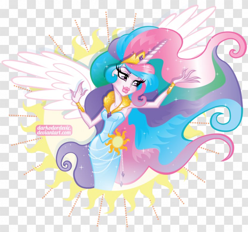 Princess Celestia My Little Pony Twilight Sparkle Luna - Watercolor Transparent PNG