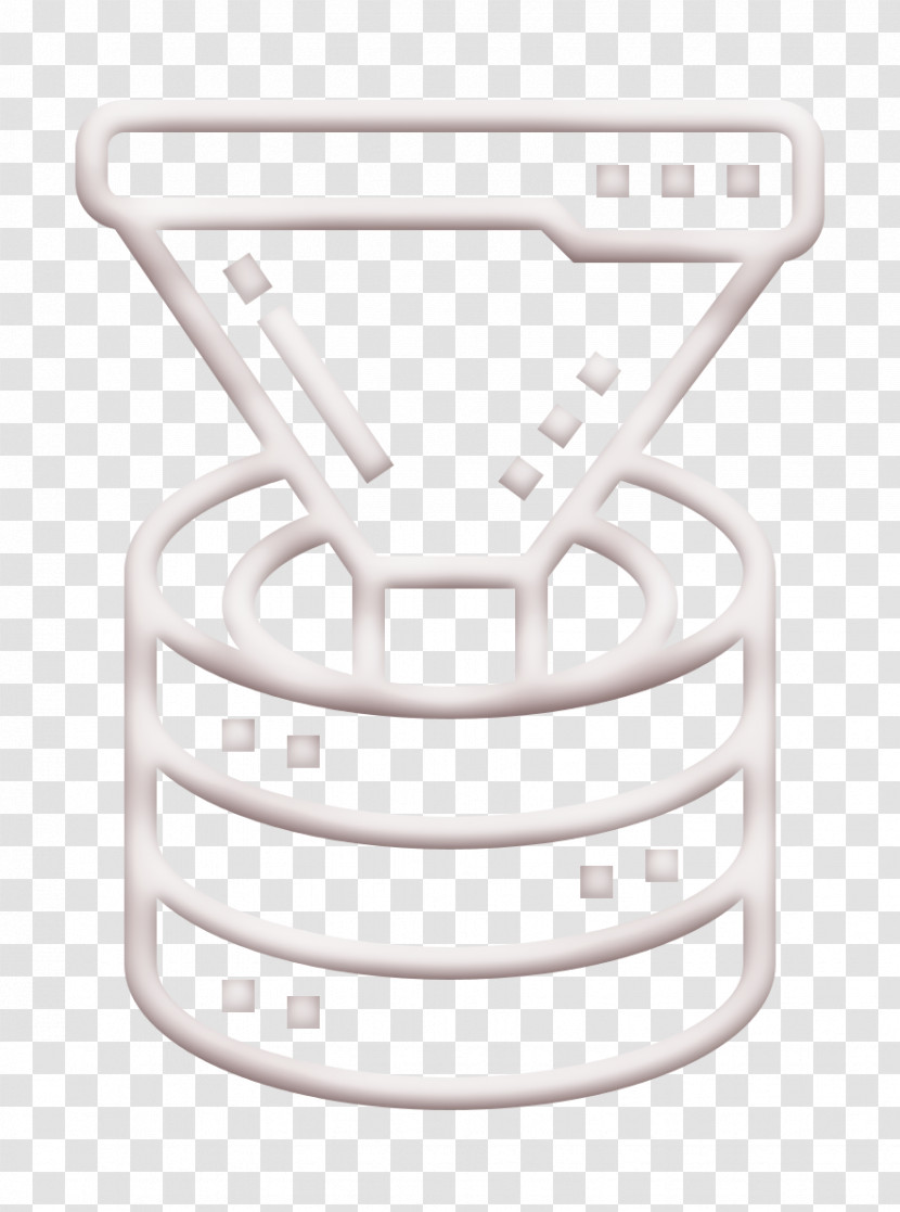 Funnel Icon Filter Icon Database Management Icon Transparent PNG