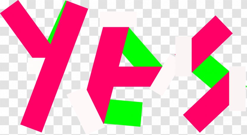 Word Yes And No - Magenta Transparent PNG