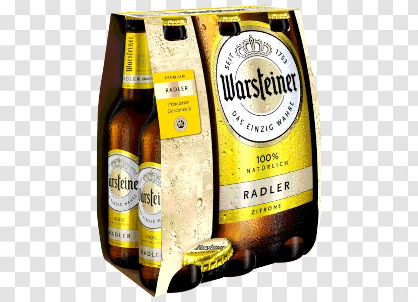 Warsteiner Premium Verum Beer Pilsner Shandy - Drink Transparent PNG