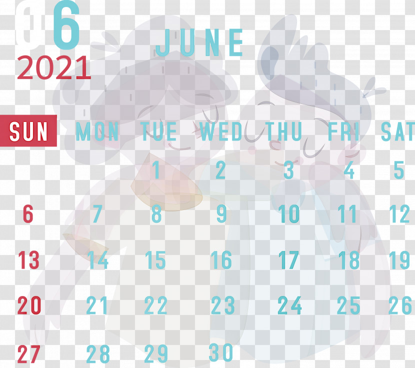 June 2021 Calendar 2021 Calendar June 2021 Printable Calendar Transparent PNG