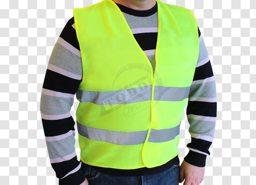 Waistcoat Jacket High-visibility Clothing Sleeve - Hors Taxes Transparent PNG