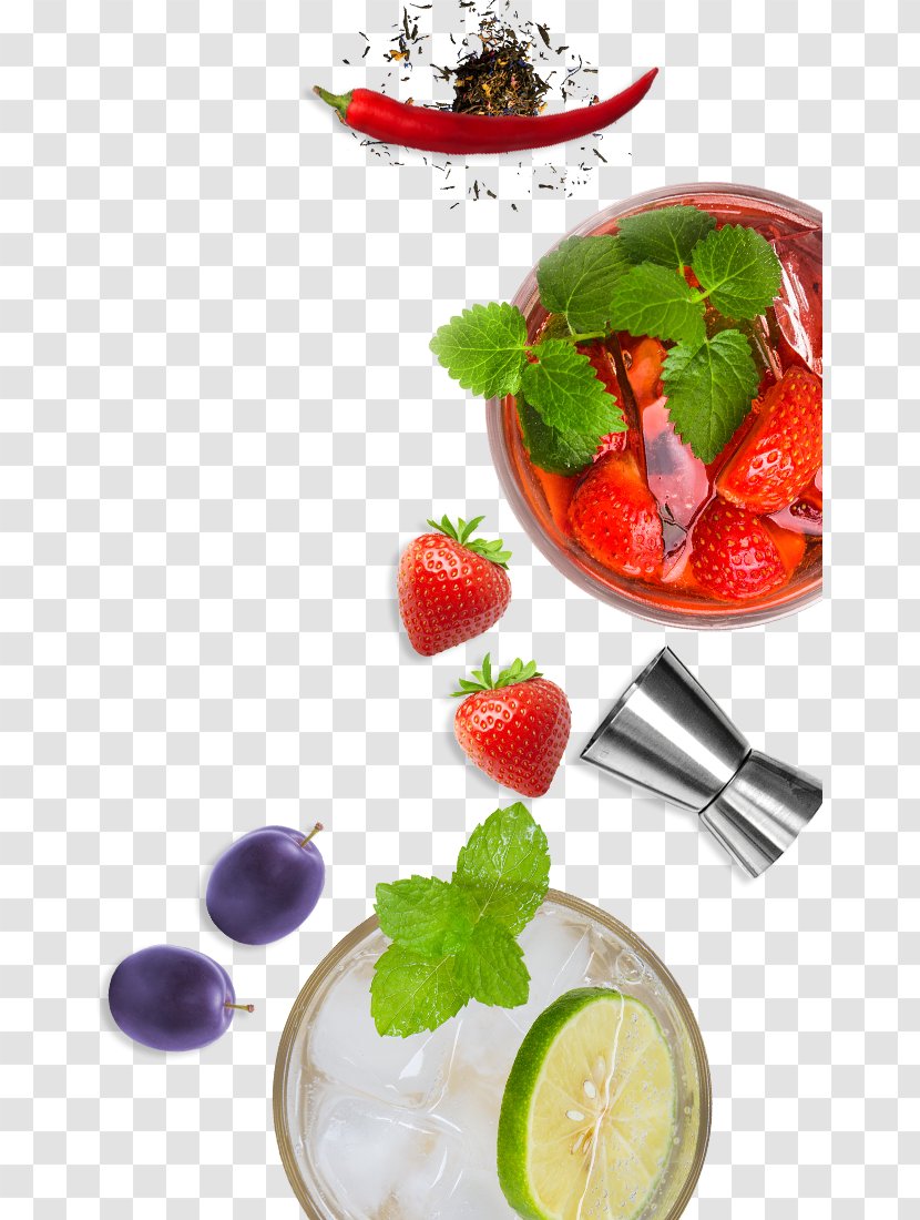 Cocktail Garnish Strawberry Flavor Transparent PNG