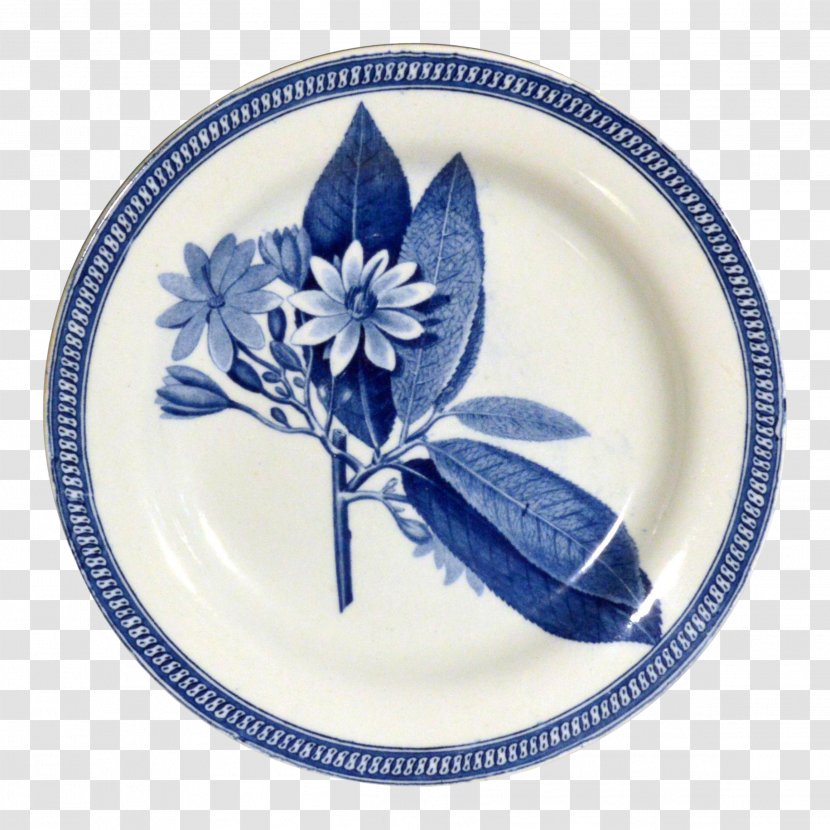 Blue And White Pottery Porcelain Plate Underglaze Transparent PNG