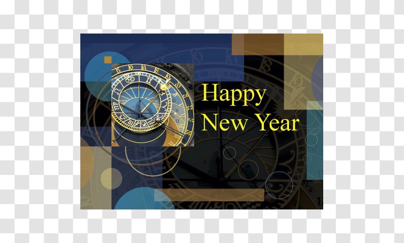 New Year Card Greeting & Note Cards Year's Day Prague Astronomical Clock - Business Earth And Countdown 5 Days Transparent PNG