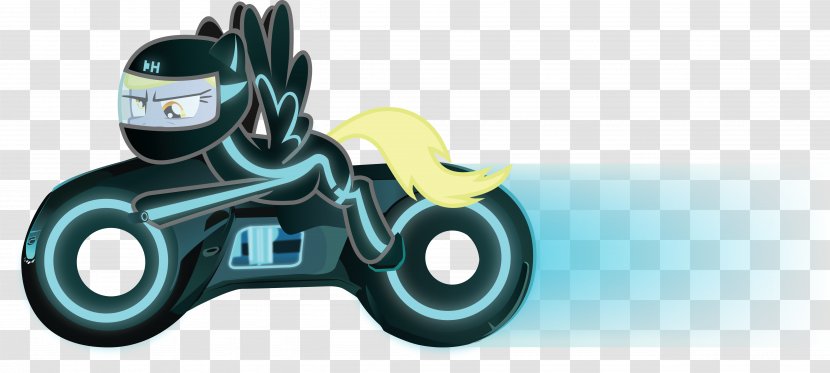 Light Cycle Derpy Hooves YouTube Pony - Tron Transparent PNG