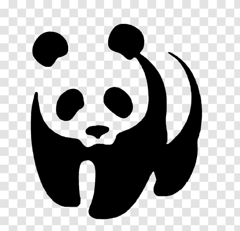 Giant Panda Bear Stencil World Wide Fund For Nature Logo - Online Shopping Transparent PNG